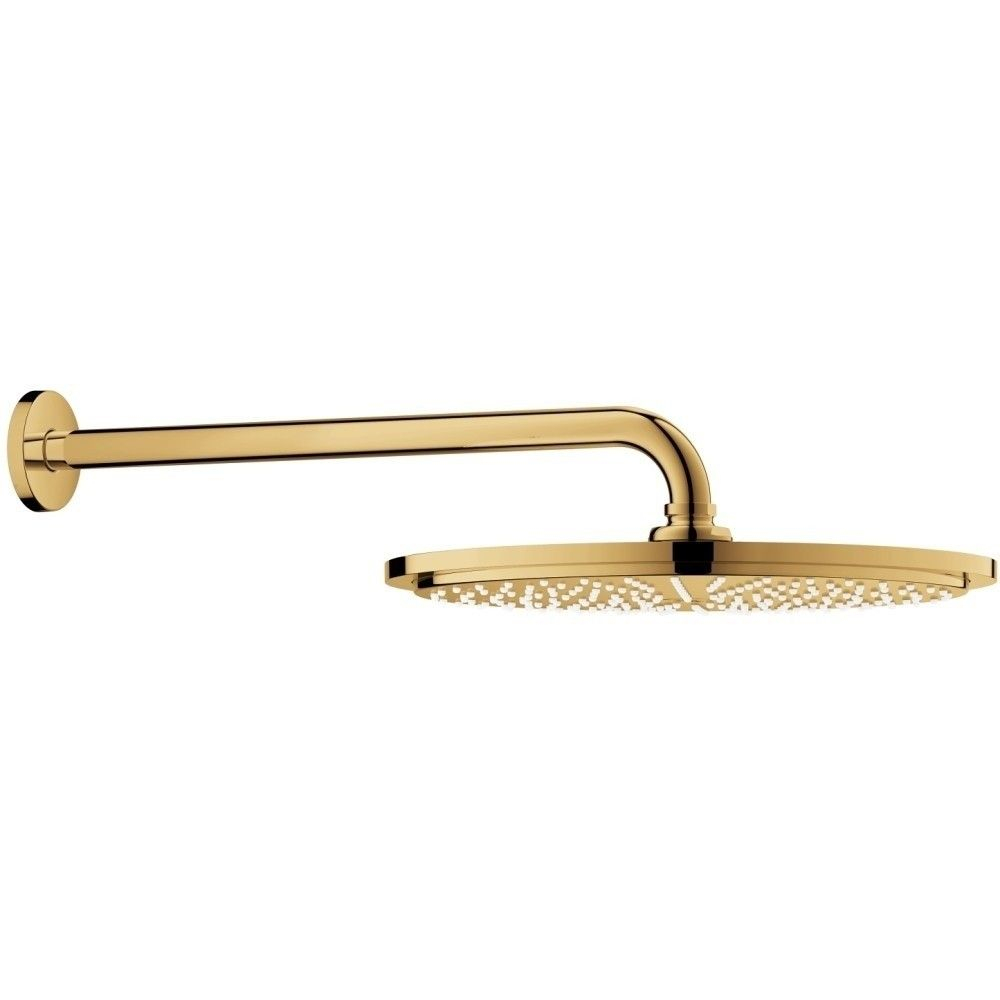 Palarie dus fix Grohe Rainshower Cosmopolitan 310, Ø31 cm cu brat pe perete, auriu (cool sunrise) [1]