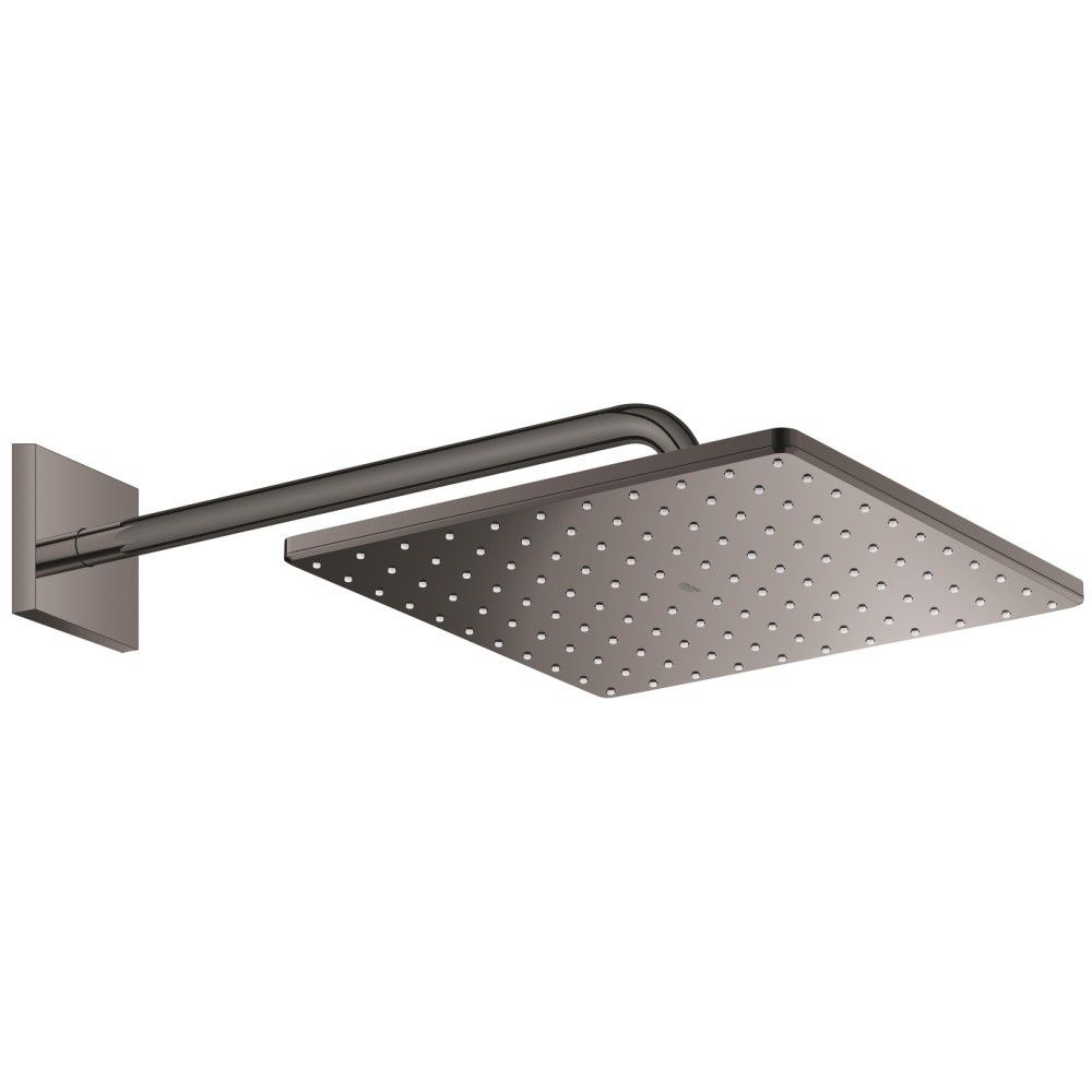 Palarie dus fix Grohe Rainshower Mono 310, 31x31 cm cu brat, montaj pe perete, antracit (hard graphite) [2]