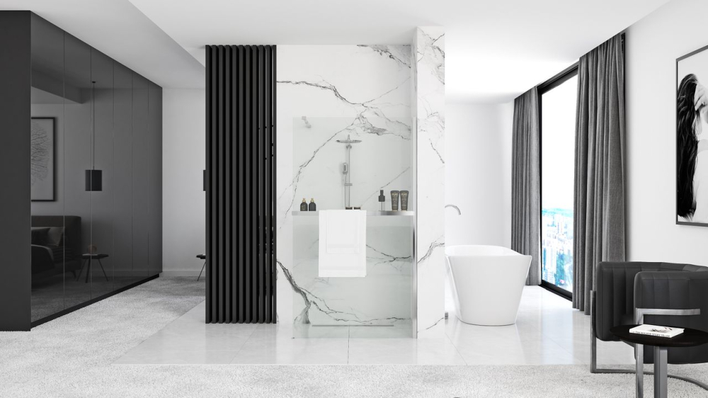 Panou de dus Rea Aero N 100 Transparent [2]