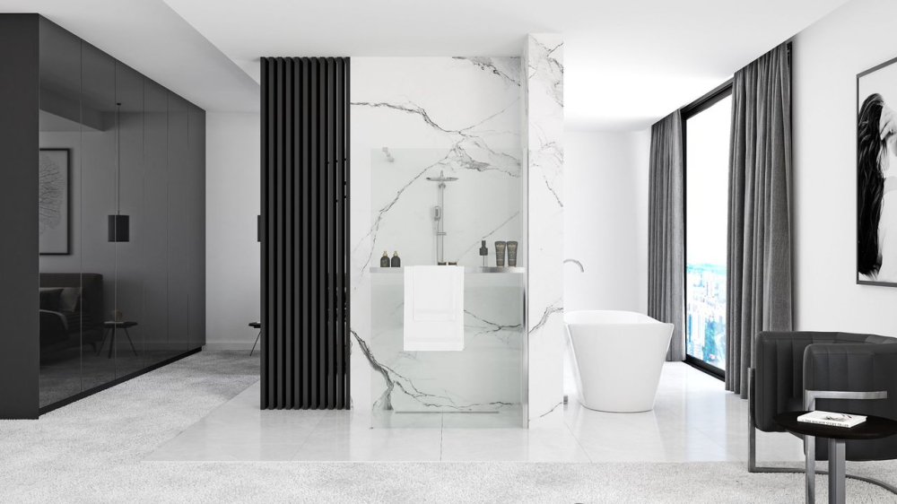 Panou de dus Rea Aero N 100 Transparent [9]