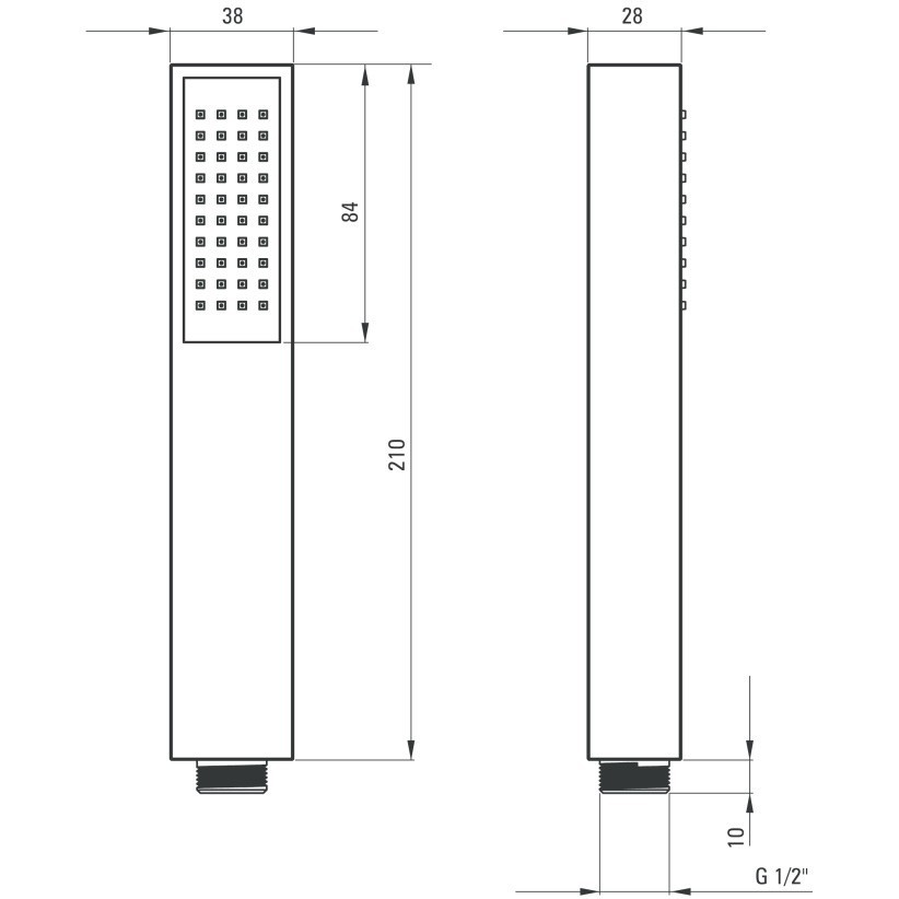 Para de dus Deante Square negru [2]