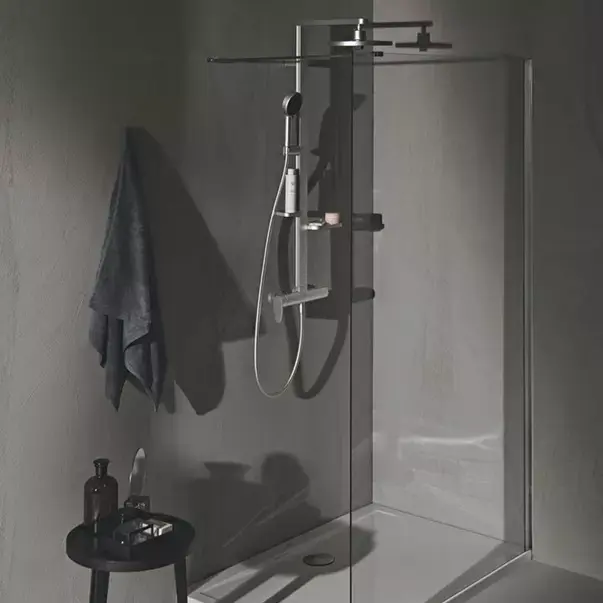Para de dus din aluminiu Ideal Standard Alu+ argintiu mat cu 2 tipuri de jet [3]