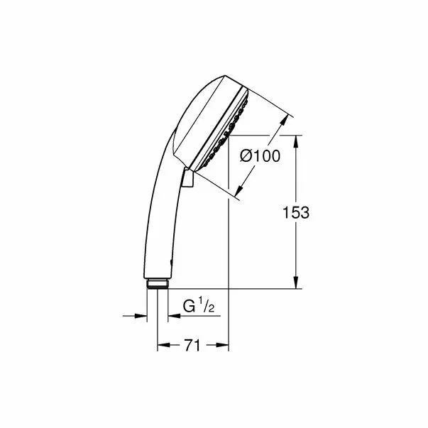 Para de dus Grohe New Tempesta Cosmopolitan 100 crom [2]
