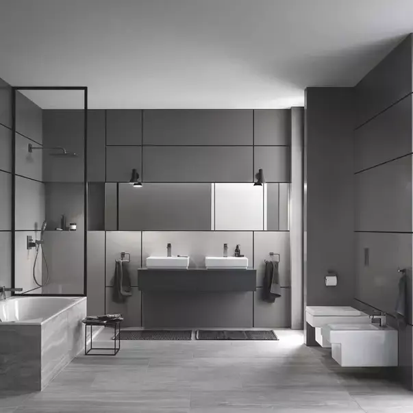 Para de dus Grohe Rainshower SmartActive 130 Cube 3 functii antracit periat Hard Graphite [3]