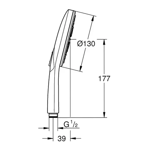 Para de dus Grohe Rainshower SmartActive 3 functii auriu lucios Cool Sunrise [7]
