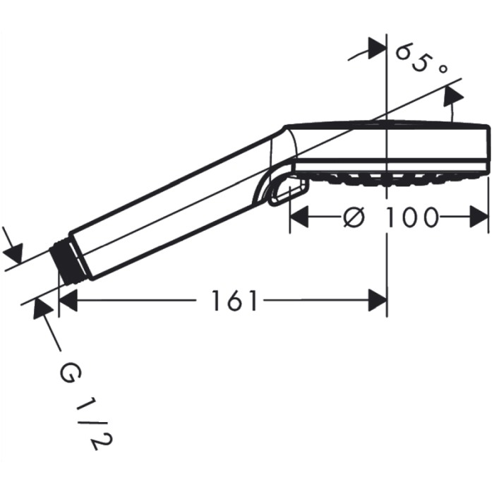 Para de dus, Hansgrohe, Crometta Vario, alb/crom [2]