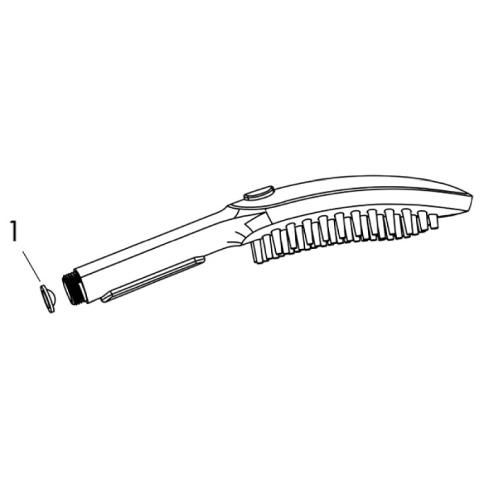 Para de dus, Hansgrohe, DogShower Select 150, 3 tipuri de jet, alb mat [3]