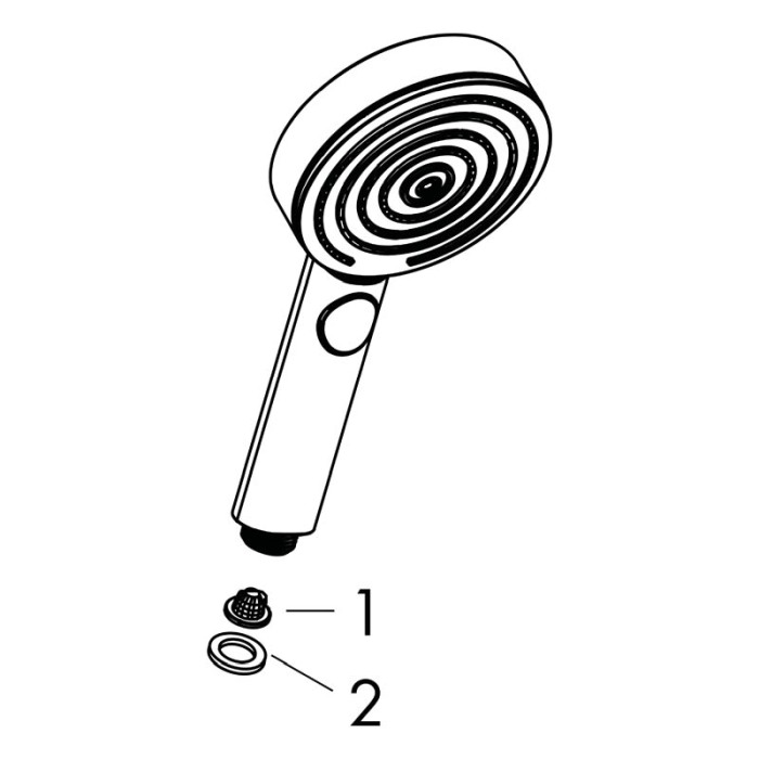 Para de dus Hansgrohe, Pulsify Select 105, 3 jeturi, crom [4]