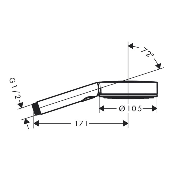 Para de dus, Hansgrohe, Pulsify Select S 105, 3 jeturi, bronz periat [2]