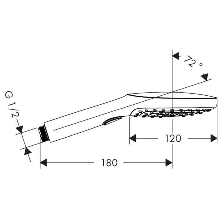 Para de dus, Hansgrohe, Raindance Select E 120, 3 jeturi, alb mat [2]