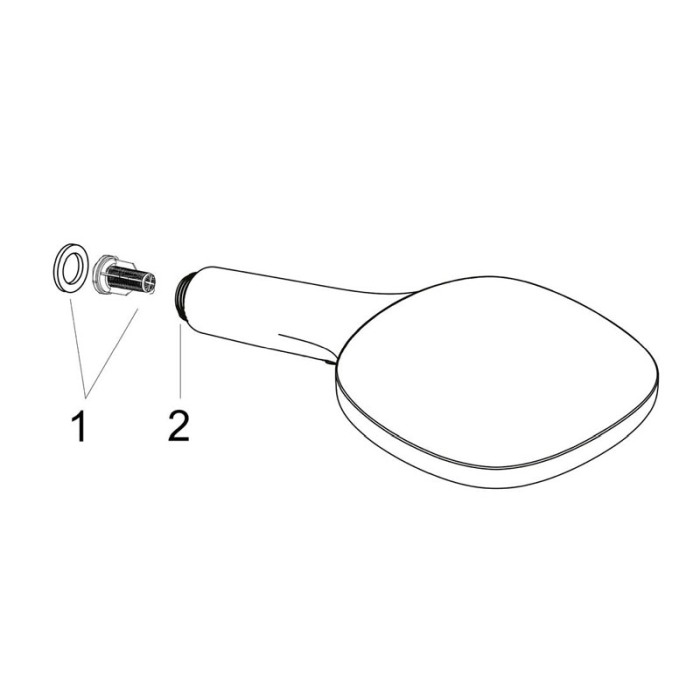 Para de dus, Hansgrohe, Raindance Select E 120, 3 jeturi, alb mat [3]