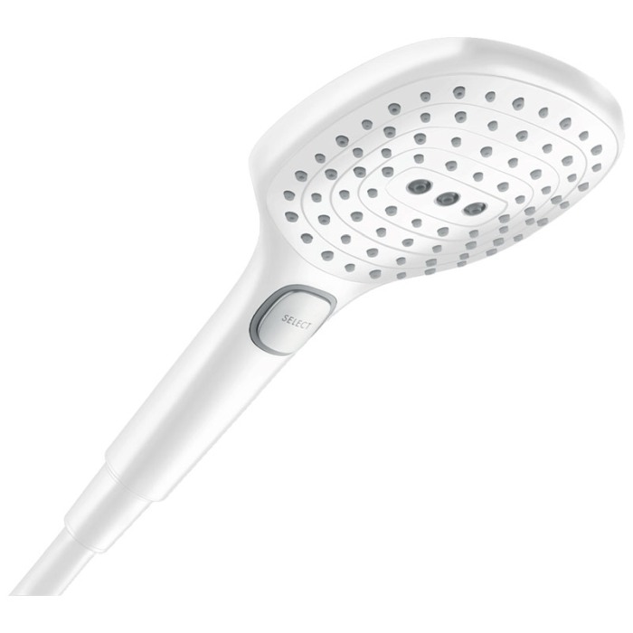 Para de dus, Hansgrohe, Raindance Select E 120, 3 jeturi, alb mat [1]