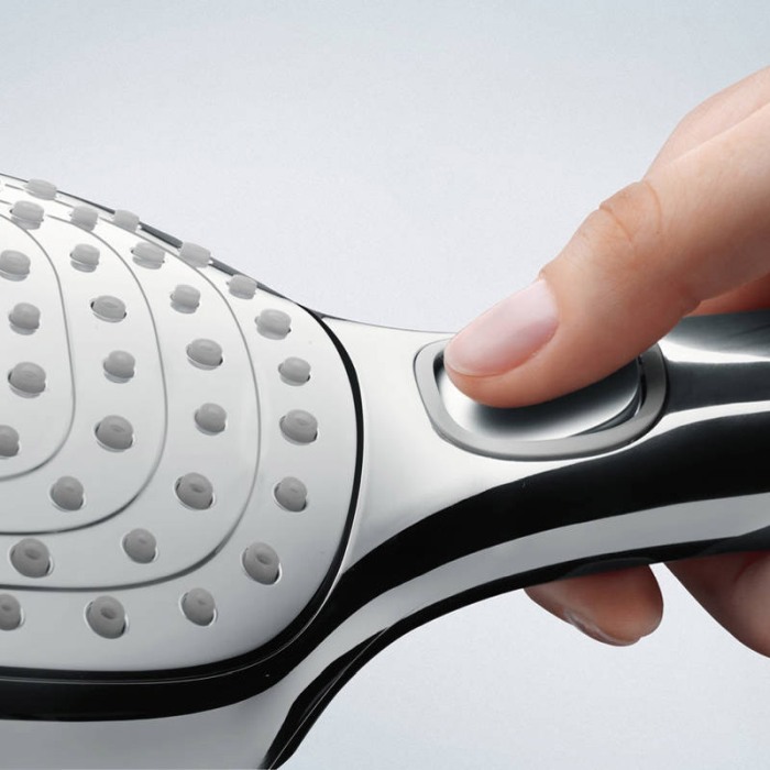 Para de dus Hansgrohe, Raindance Select E 120, cu 3 jeturi, crom [2]