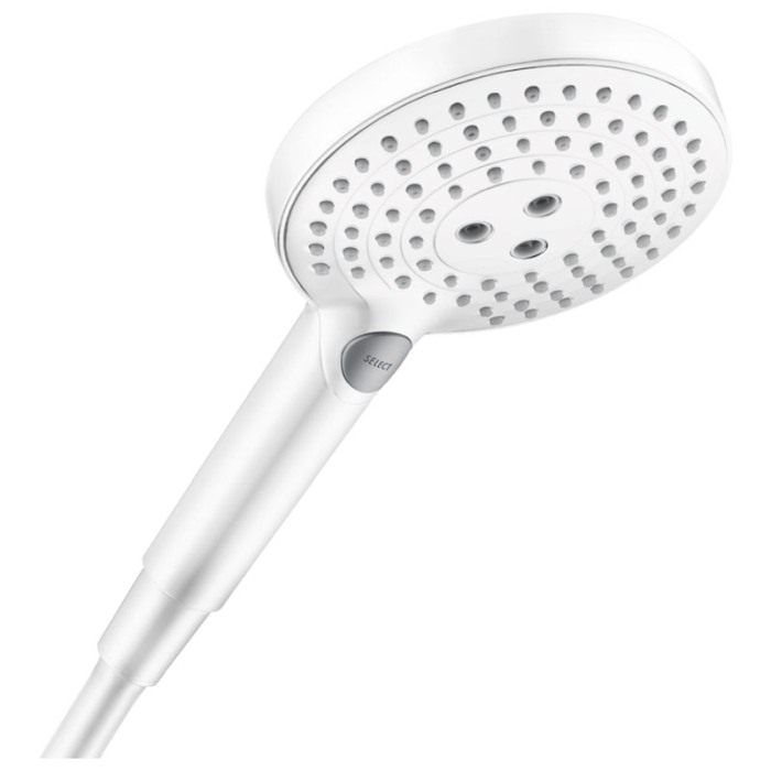 Para de dus, Hansgrohe, Raindance Select S 120, 3 jeturi, alb mat [1]