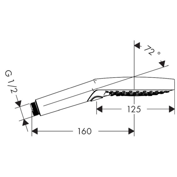 Para de dus, Hansgrohe, Raindance Select S 120, 3 jeturi, alb mat [2]