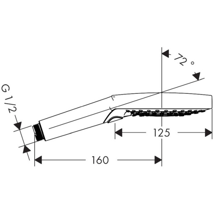 Para de dus, Hansgrohe, Raindance Select S 120, 3 jeturi, bronz periat [2]