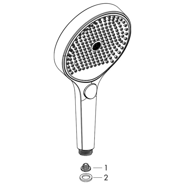 Para de dus, Hansgrohe, Rainfinity 130 3 jeturi, Alb mat [4]