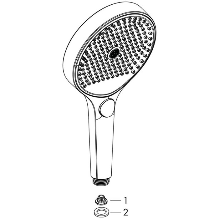 Para de dus, Hansgrohe, Rainfinity 130, 3 jeturi, auriu lucios [3]