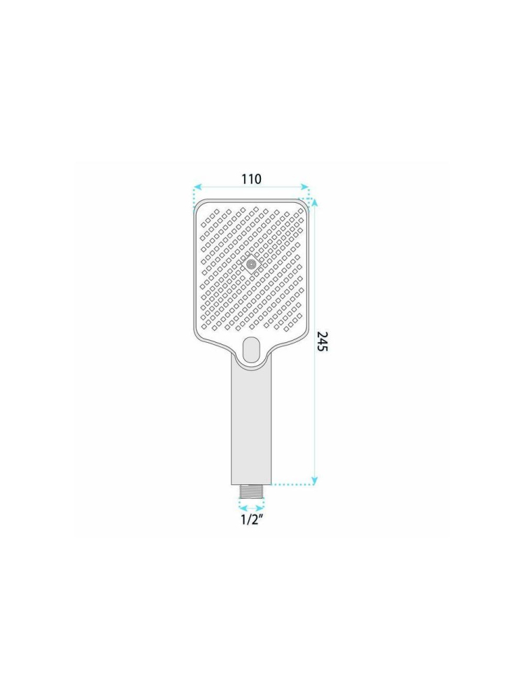 Para de dus Rea JS-031 auriu periat plastic ABS 110x245mm 3 moduri jet [10]