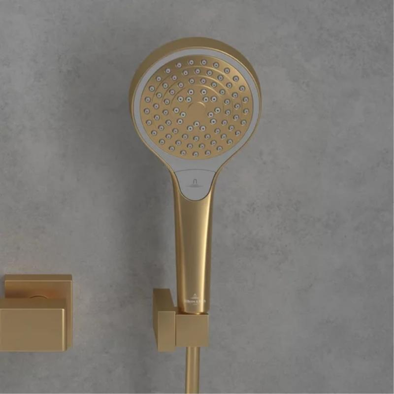 Pară de duș Villeroy&Boch, Verve, 3 jeturi, brushed gold [2]