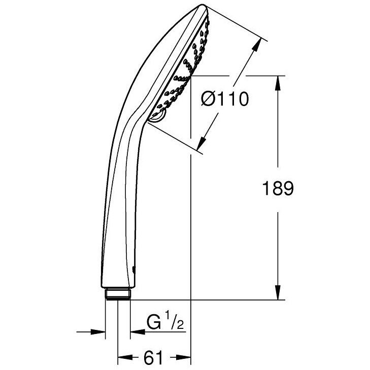 Para dus Grohe Euphoria 110 Duo fara limitator [4]