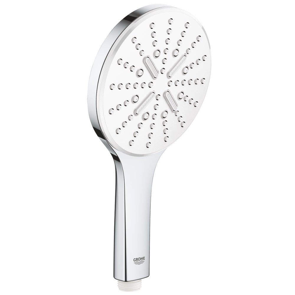 Para dus Grohe Rainshower Eco SmartActive 130 cu 3 jeturi, crom/alb (moon white) [1]