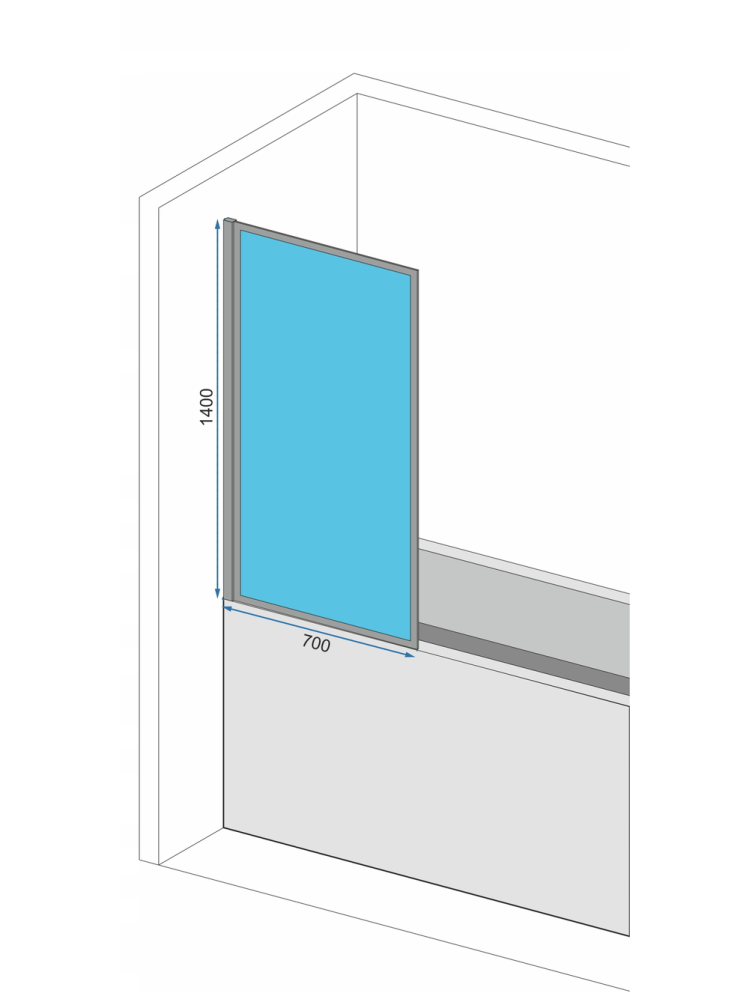 Paravan cada pliabil Rea LagPERS 70 crom [7]
