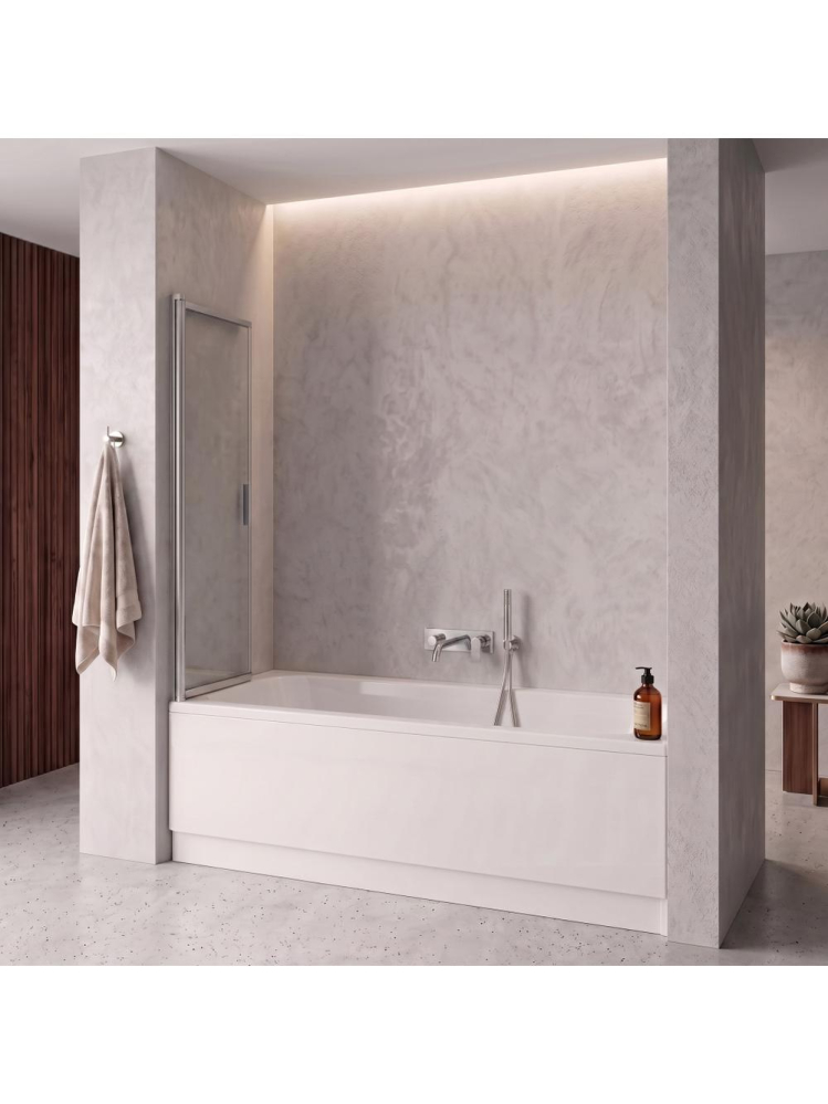 Paravan cada culisant Rea Dario negru 1200x1400 mm sticla securizata 6 mm [3]