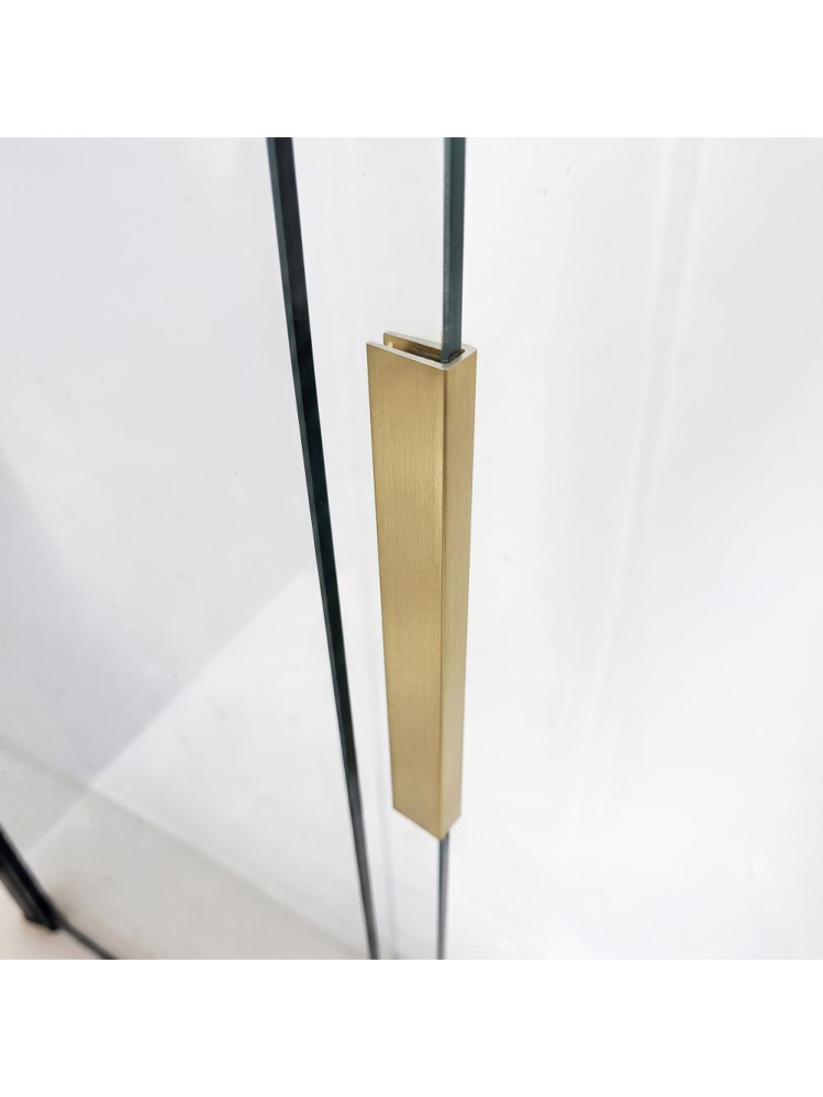 Paravan cada culisant REA Dario auriu periat 80 cm sticla securizata 6 mm [9]