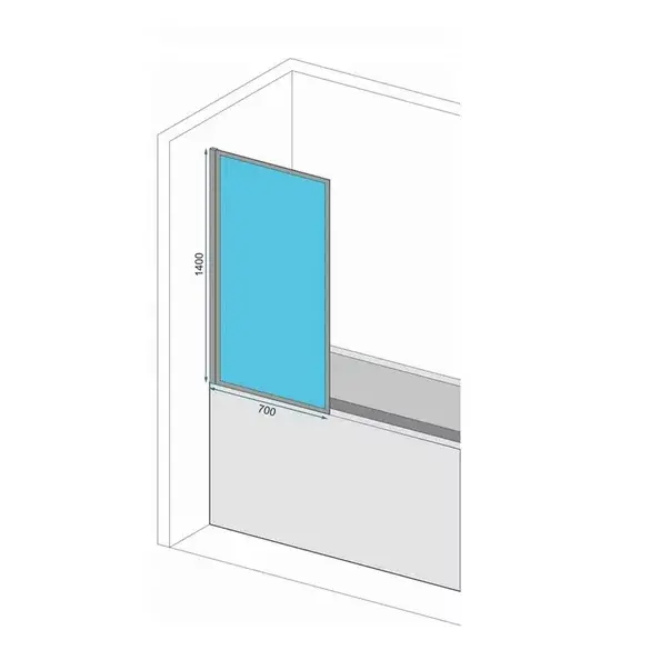 Paravan de cada Rea Elegant auriu 70x140 cm [2]