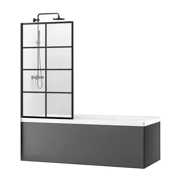 Paravan de cada Rea Lagos-1 negru 70x140 cm [1]