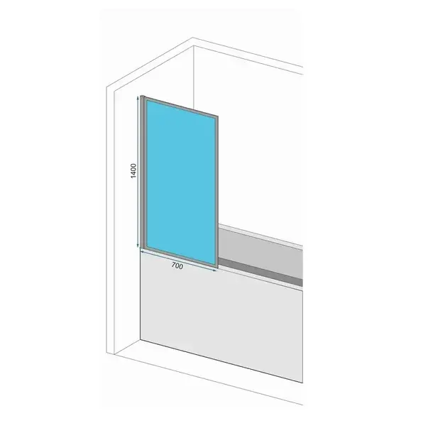 Paravan de cada Rea Lagos negru 70x140 cm mobil [2]