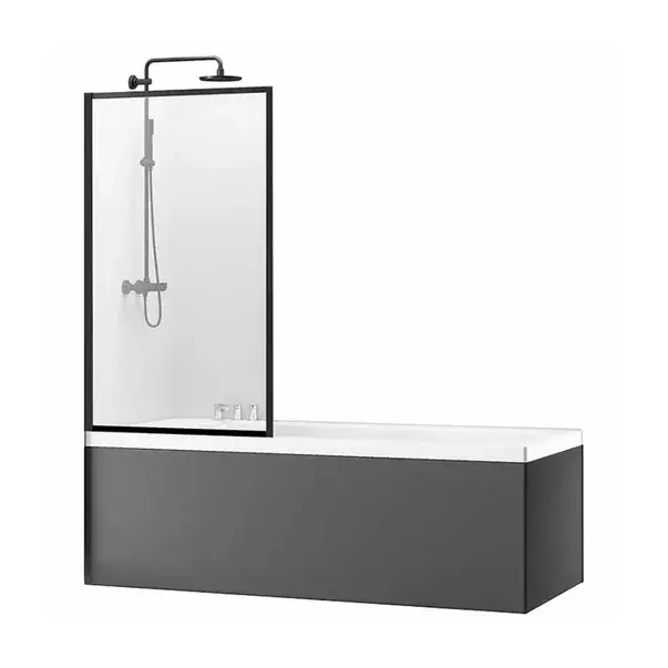 Paravan de cada Rea Lagos negru 80x140 cm [1]