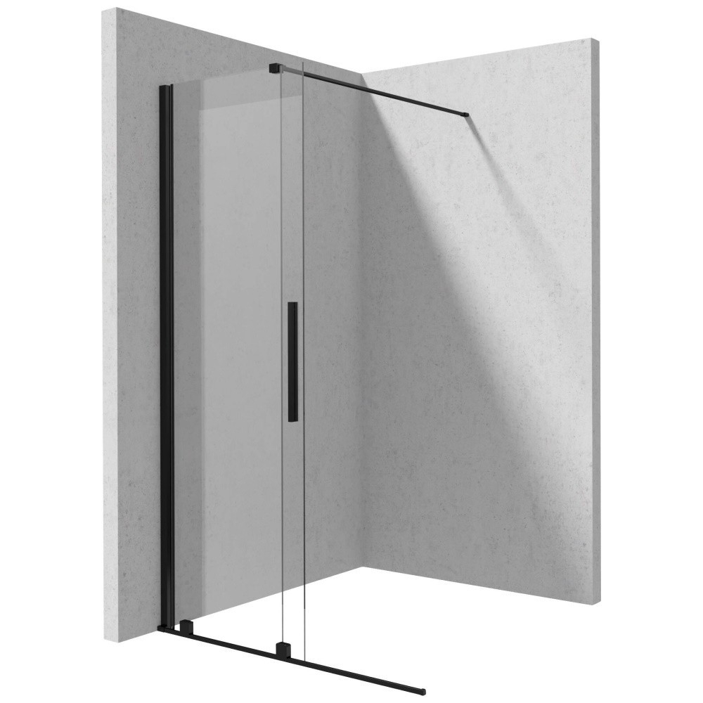 Paravan de dus Deante Jasmin negru mat 120x195 cm [2]