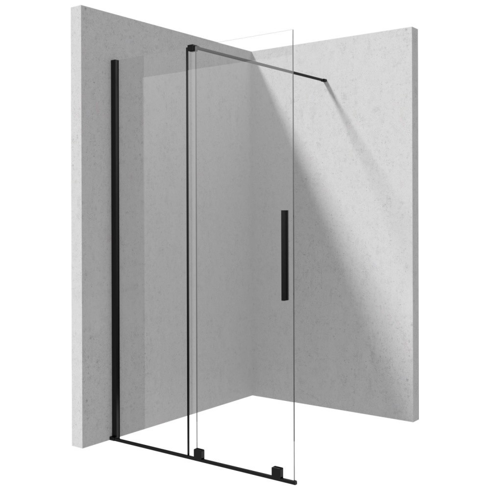 Paravan de dus Deante Jasmin negru mat 120x195 cm [1]