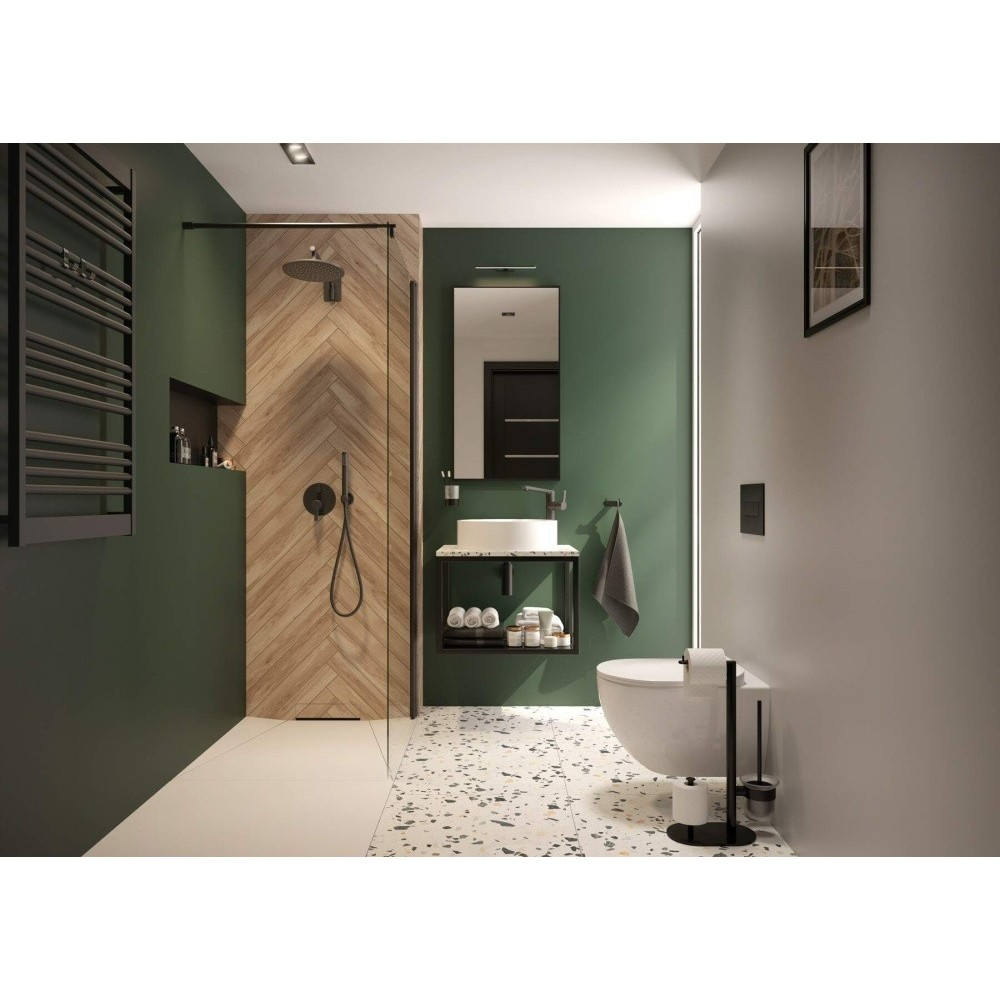 Paravan de dus Deante Kerria Plus negru mat 100x200 cm [4]