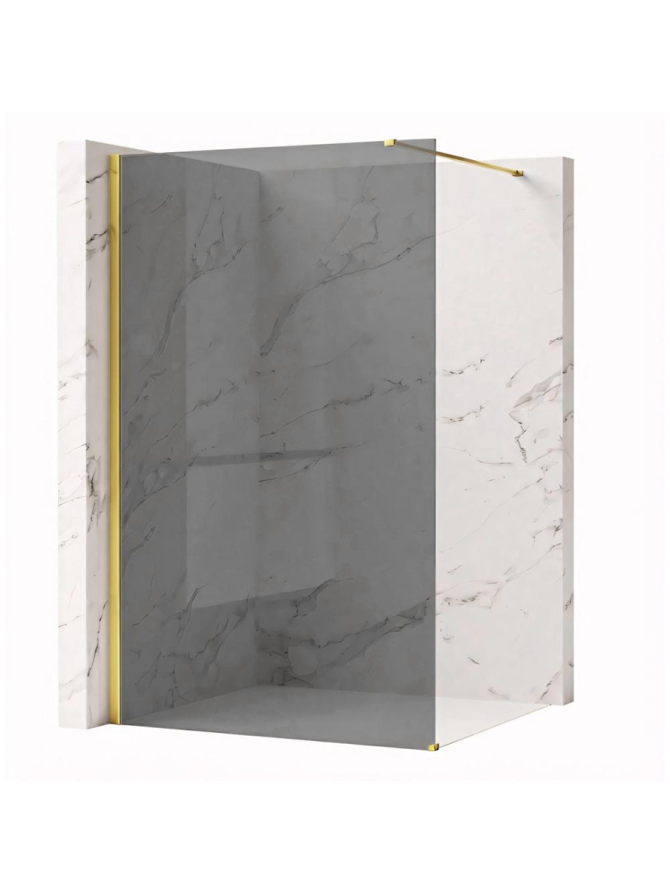 Paravan de dus fumuriu Rea Flexi Grey 100 cm auriu [9]