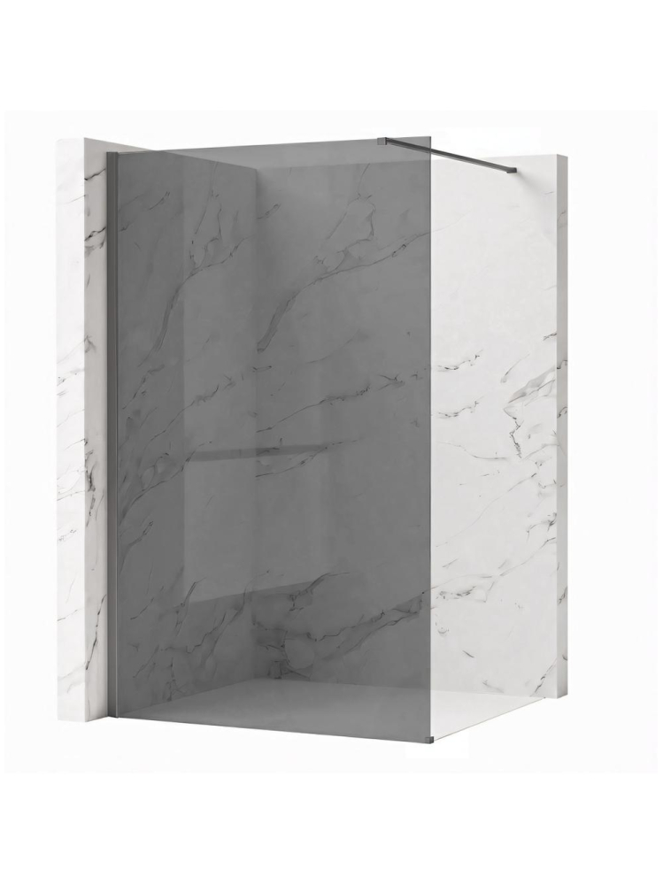 Paravan de dus fumuriu Rea Flexi Grey 80 cm Titan [10]