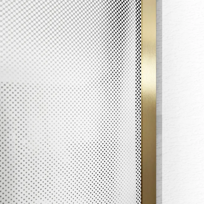 Paravan de dus / Perete de dus Walk in Rea Aero Ombre 100×195 cm sticla fumurie alba securizata de 8 mm cu profil auriu periat [3]