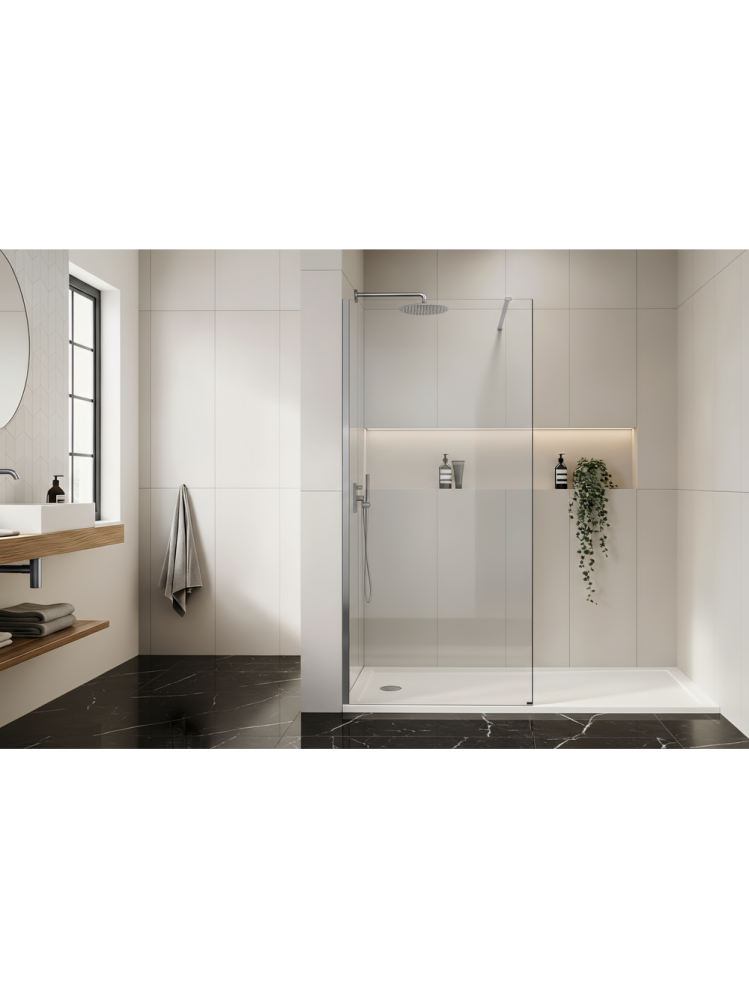 Paravan de dus Rea Flexi 70 cm crom  [7]