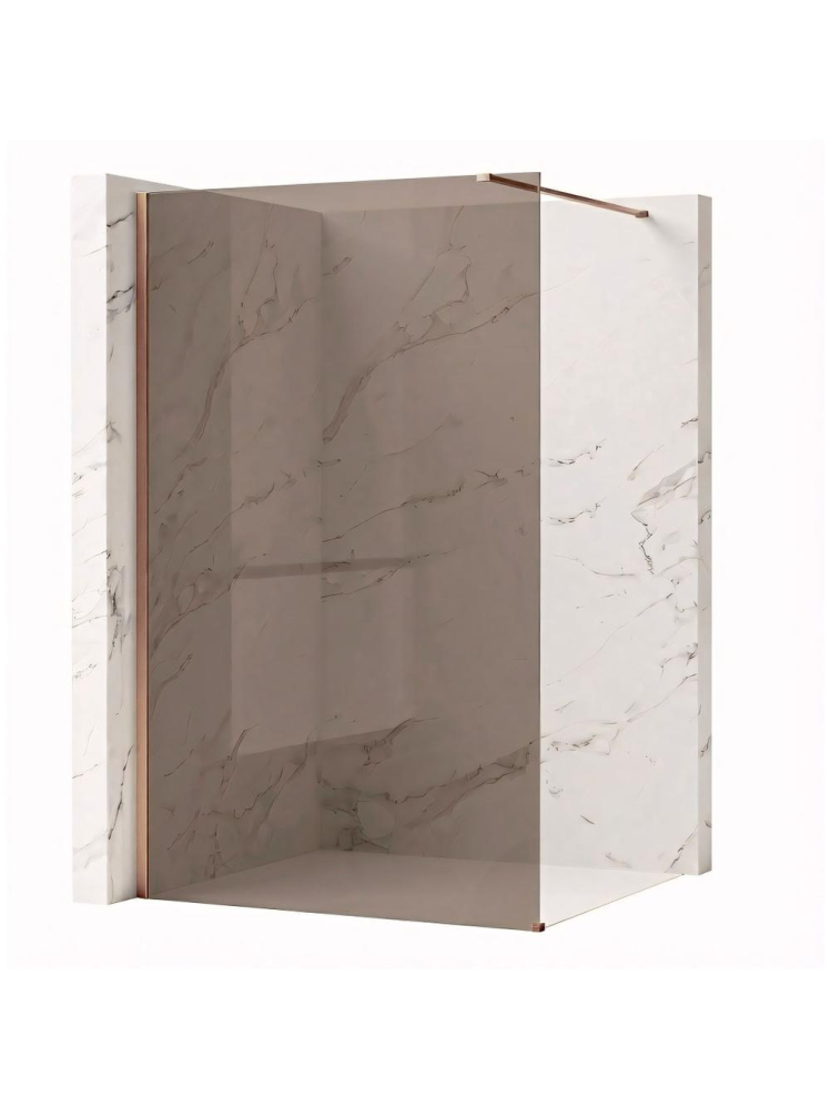 Paravan de dus Rea Flexi Brown 110 cm cupru periat [2]