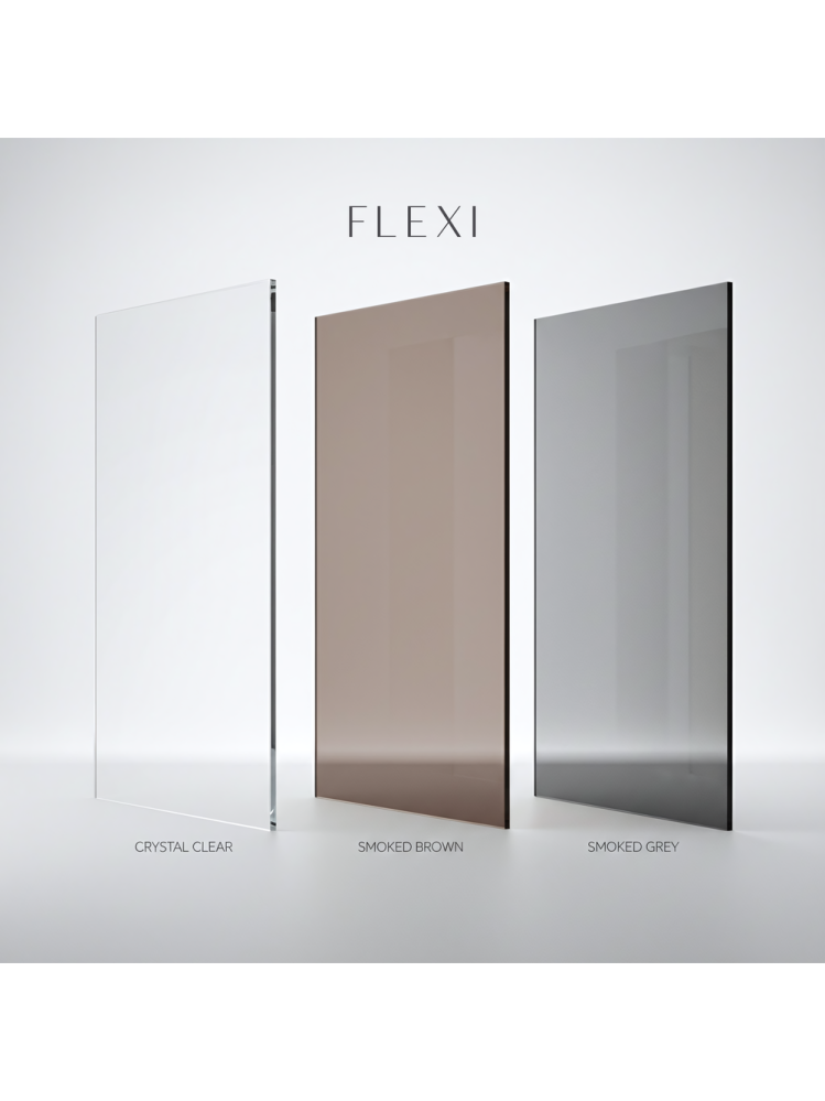 Paravan de dus Rea Flexi Transparent 110 cm cupru periat [8]