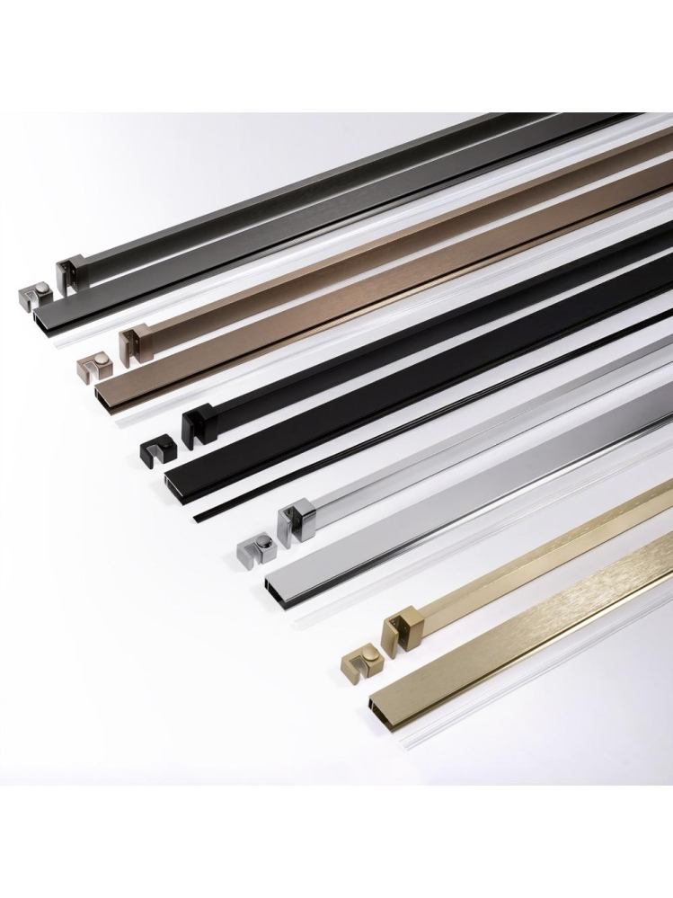 Paravan de dus Rea Flexi Transparent 70 cm cupru periat [11]