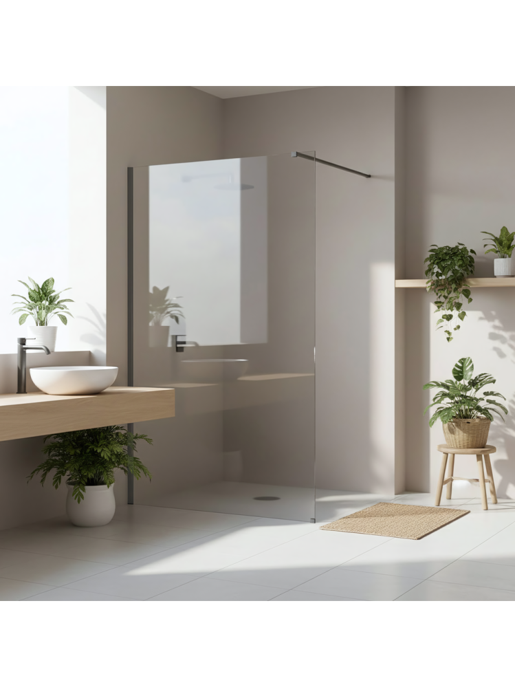 Paravan de dus Rea Flexi Transparent / Titan 120 [10]