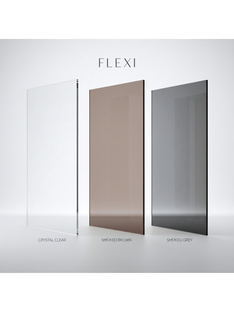 Paravan de dus Rea Flexi Transparent / Titan 140 [8]