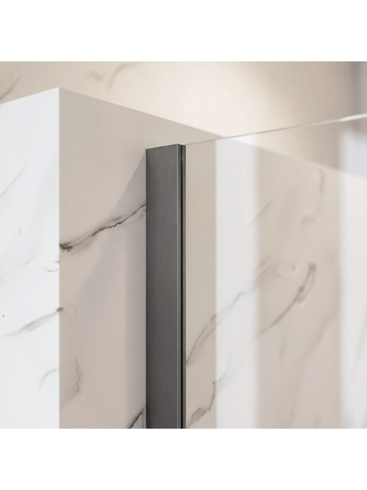 Paravan de dus Rea Flexi Transparent / Titan 90 [6]