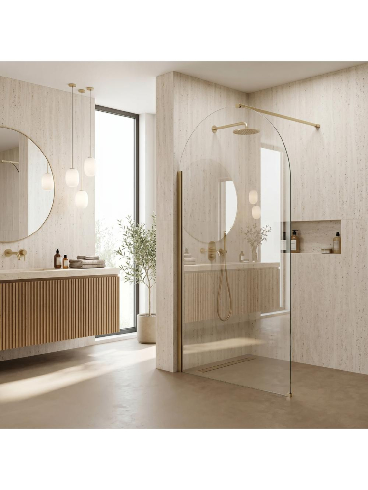 Paravan de dus Rea Heaven 90 cm auriu periat [9]