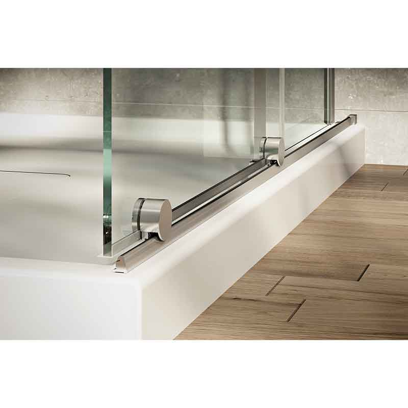 Paravan de dus tip Walk-in Mediterraneo Vario crom sticla securizata 8 mm 120 cm [4]