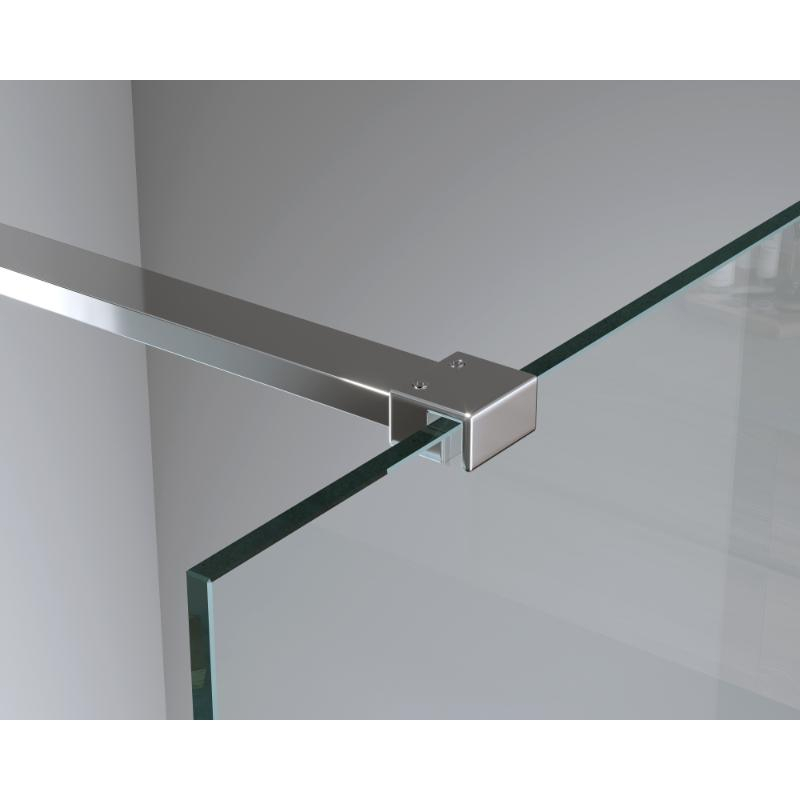 Paravan de duș Walk-In Mediterraneo Trixie 100 cm, sticlă securizată 8 mm, profil crom [5]
