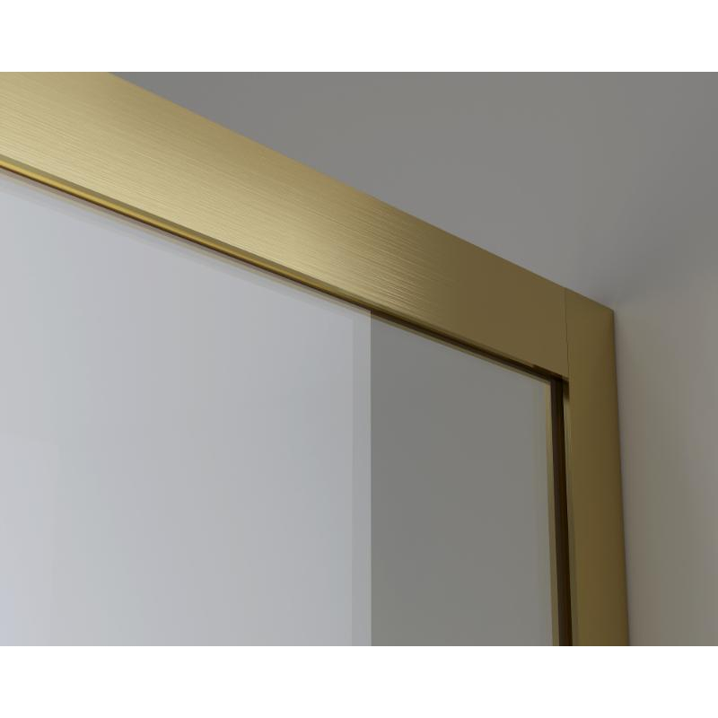Paravan de duș Walk-In Mediterraneo Trixie 120 cm, sticlă securizată 8 mm, profil auriu [4]